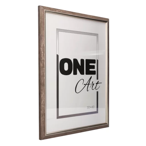 Holz-Bilderrahmen Cecilia 10x15 cm | Braun | Kunstglas (1 mm)