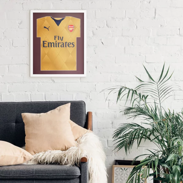 Cadre pour maillots Comfort White avec passe-partout 53,4x63,4 cm | blanc-bordeaux | verre synthétique (1 mm)