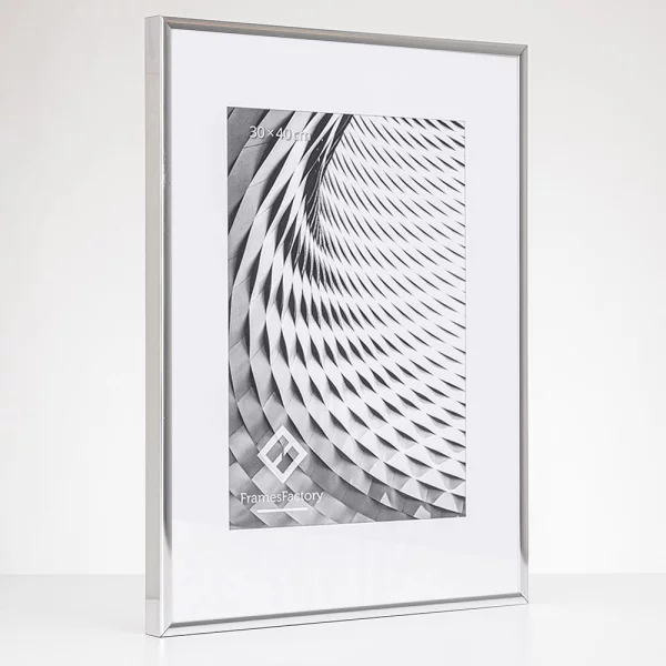 Aluminium lijst Amelia 10x15 cm | zilver, glanzend | kunstglas (1 mm)