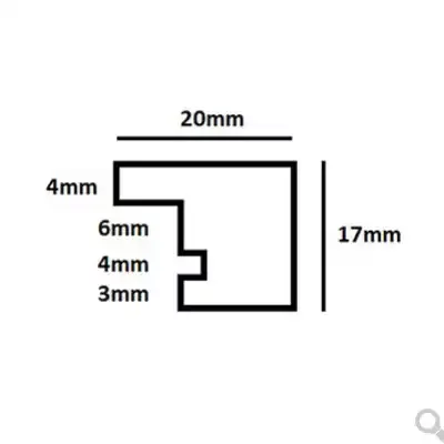 Cadre en bois pour disques vinyle et couverture 50x70 cm | chêne | verre synthétique (2 mm)