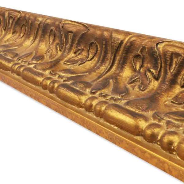 Holz Bilderrahmen Tanur 50x50 cm | Gold | Normalglas (2 mm)