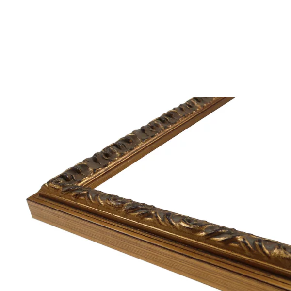 Holz Wandspiegel Shab 24x30 cm | Gold | Spiegel (2 mm)