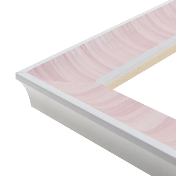 Holz Wandspiegel Gerolnu 30x45 | Rosa | Spiegel (2 mm)