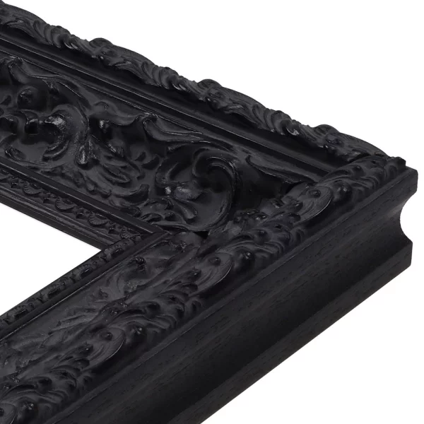 Wandspiegel Calinda - Exklusivrahmen 30x90 cm | Schwarz | Spiegel (2 mm)