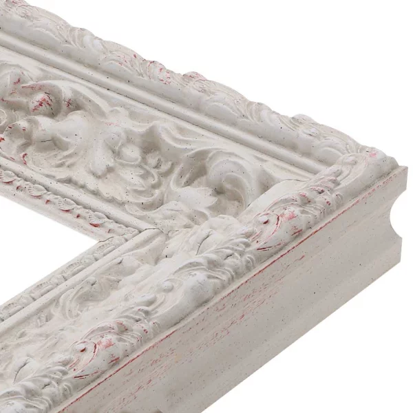 Wandspiegel Calinda nach Maß - Exklusivrahmen Weiß | Spiegel (2 mm)