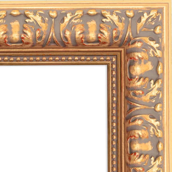 Exklusiver Holz-Bilderrahmen Macondo 20x30 cm | Gold | Normalglas (2 mm)