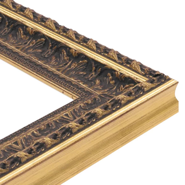 Wandspiegel Sumbu nach Maß - Exklusivrahmen Gold | Spiegel (2 mm)