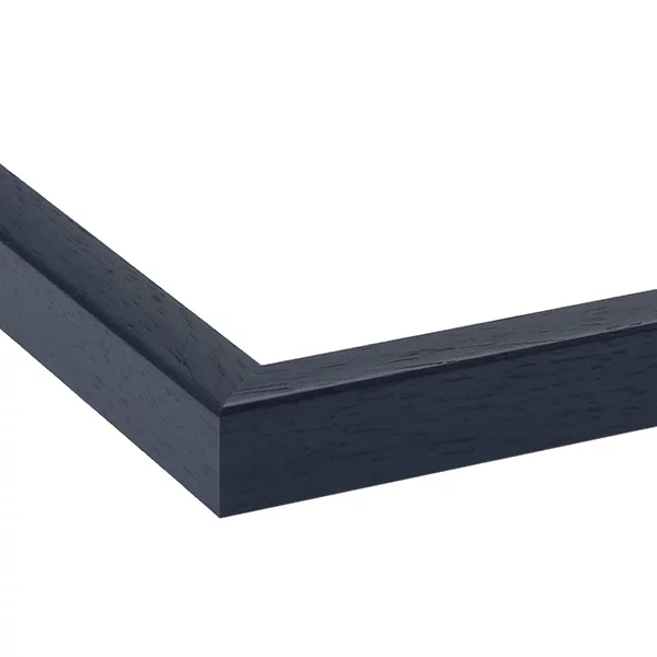Holz Bilderrahmen Macmac nach Maß Dunkelblau | Normalglas (2 mm)