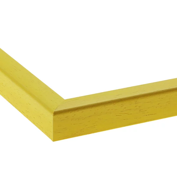 Holz-Bilderrahmen Macmac nach Maß Gelb | Normalglas (2 mm)