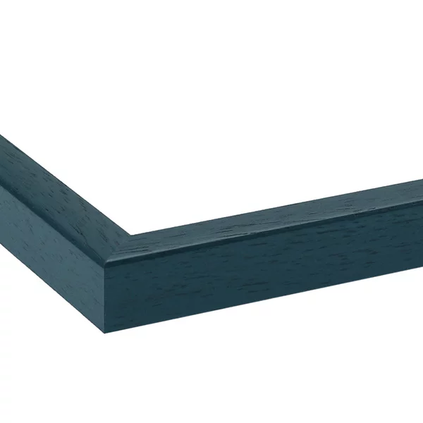 Holz Bilderrahmen Macmac 10x10 cm | Blau | Normalglas (2 mm)