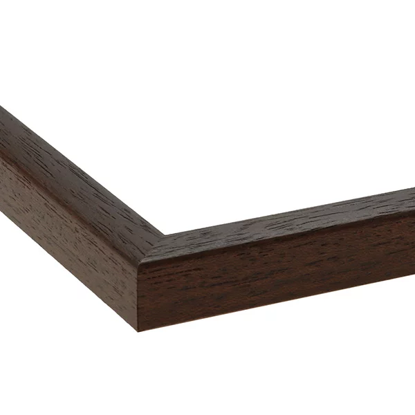 Holz Bilderrahmen Macmac 10x10 cm | Dunkelbraun | Normalglas (2 mm)