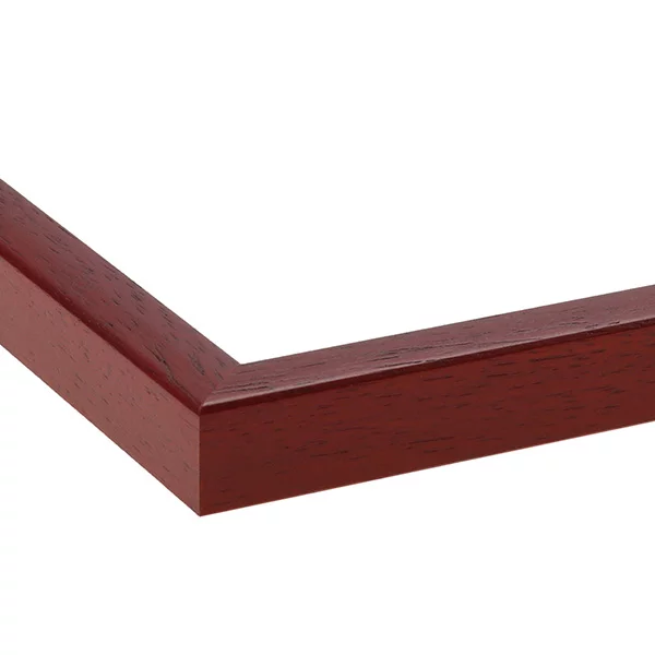 Holz Bilderrahmen Macmac 10x10 cm | Rot | Normalglas (2 mm)