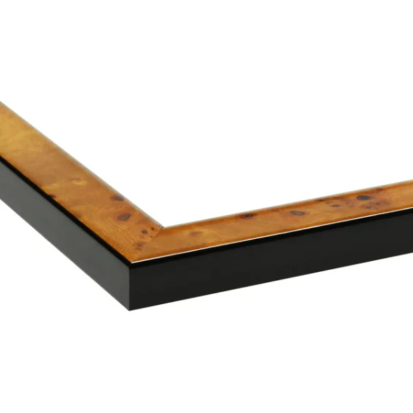 Holz Bilderrahmen Maradi 10x10 cm | Wurzelholz hell | Normalglas (2 mm)