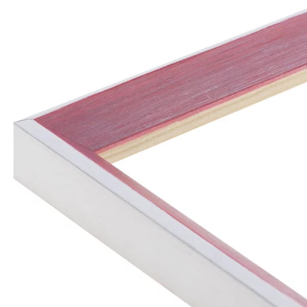 Holz Bilderrahmen Wadi 10x10 cm | Rot | Normalglas (2 mm)