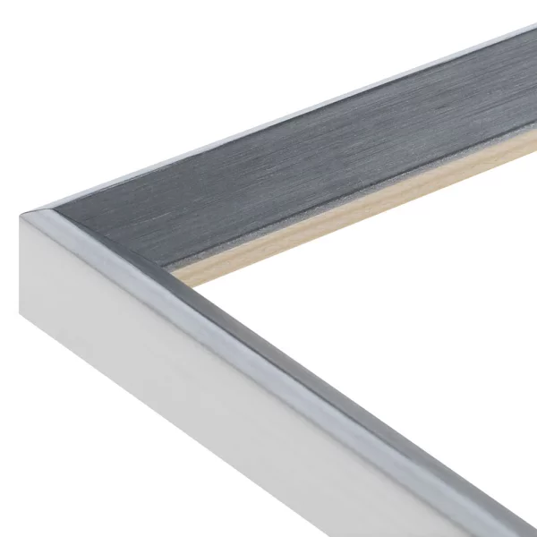 Holz Bilderrahmen Wadi nach Maß Grau | Kunstglas (1,5 mm)
