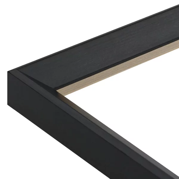 Miroir mural sur mesure Wadi noir | miroir (2 mm)