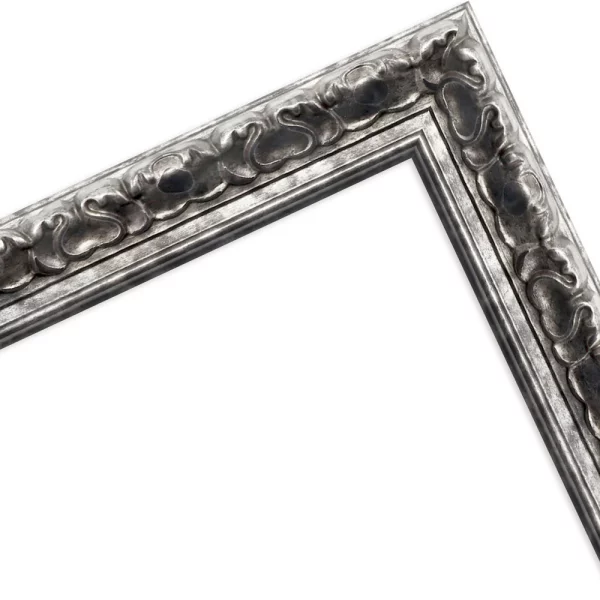 Kunststoff Bilderrahmen Sioma 18x24 cm | Silber | Antireflexglas mattiert (2 mm)