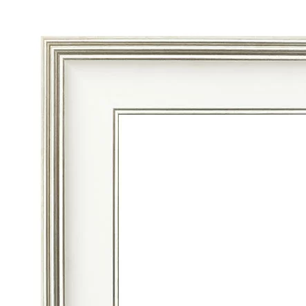 Miroir mural sur mesure Kinshasa blanc | miroir (2 mm)