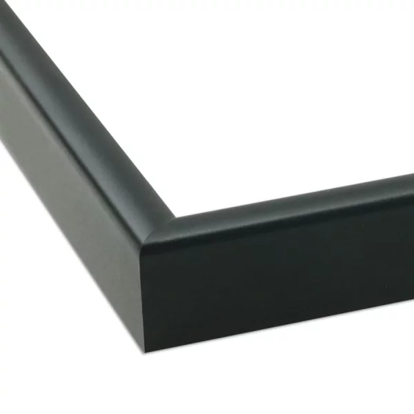 Alu Bilderrahmen Oboso nach Maß Schwarz matt | Normalglas (2 mm)