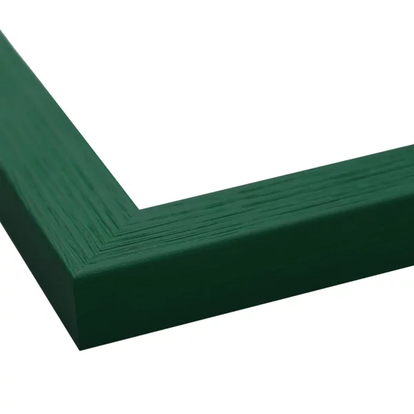 Holz-Bilderrahmen Boti nach Maß Dunkelgrün | Normalglas (2 mm)