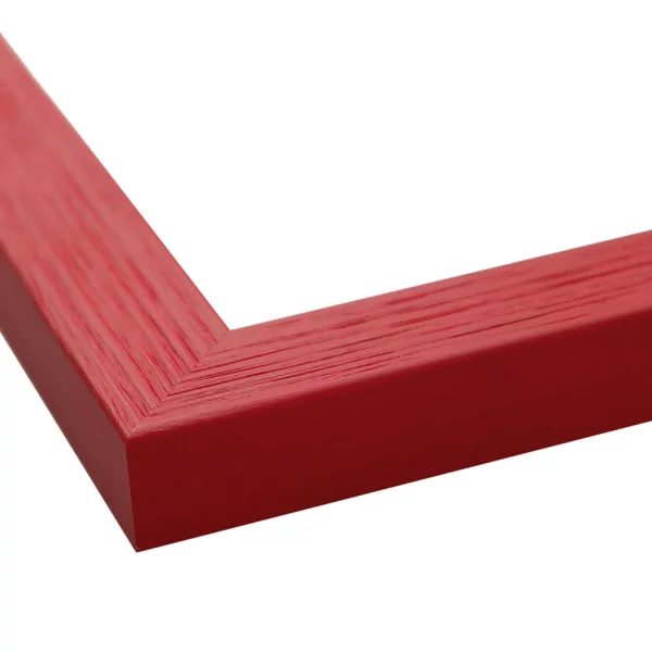 Holz Bilderrahmen Boti 10x10 cm | Rot | Normalglas (2 mm)