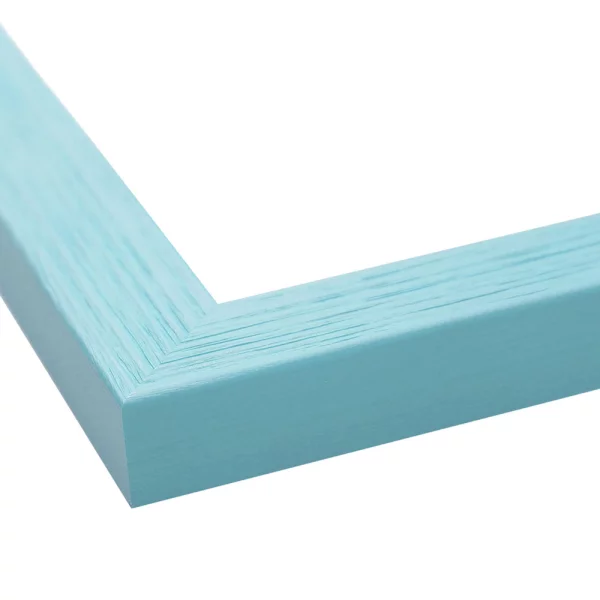 Holz Bilderrahmen Boti 10x10 cm | Türkis | Normalglas (2 mm)