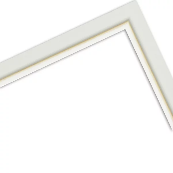 Holz Bilderrahmen Kandeke 10x10 cm | Weiß | Normalglas (2 mm)