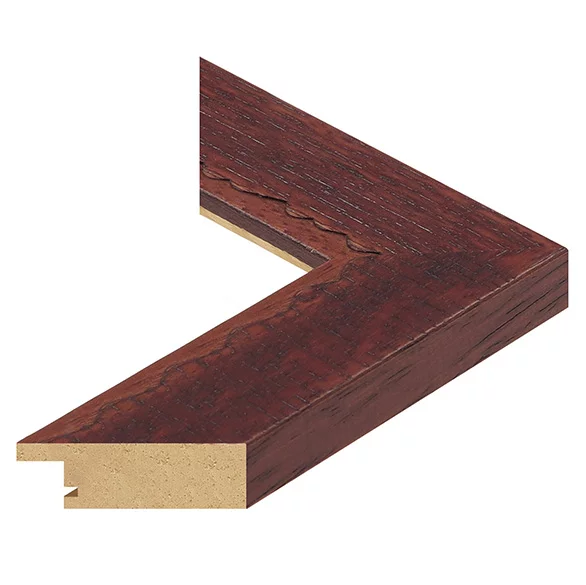Holz Bilderrahmen Chaudron 10x10 cm | Mahagoni | Normalglas (2 mm)