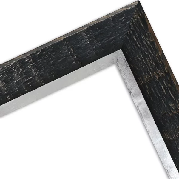 Holzrahmen Martins 10x10 cm | Schwarz | Spiegel