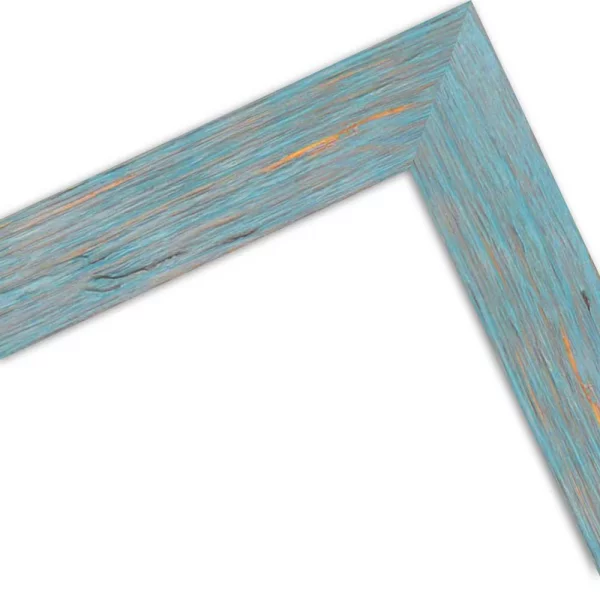 Holz Bilderrahmen Golestan 10x10 cm | Blau | Normalglas (2 mm)