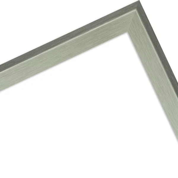 Holz-Bilderrahmen Mencuna 30x90 cm | Silber | Normalglas (2 mm)