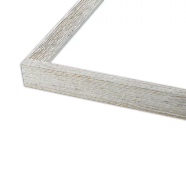 Holz Bilderrahmen Mencuna 10x10 cm | Weiß | Normalglas (2 mm)
