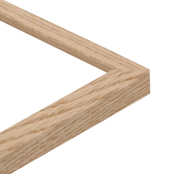 Holz Bilderrahmen Koudou nach Maß Eiche Rohholz | Museumsglas UV 70 entspiegelt