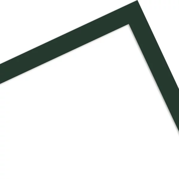 Holz-Bilderrahmen Koudou 21x29,7 cm (A4) | Dunkelgrün | Normalglas (2 mm)