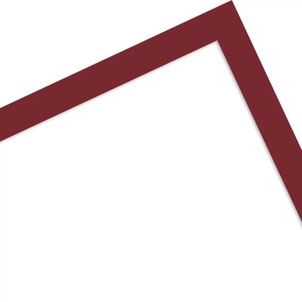 Holz-Bilderrahmen Koudou 21x29,7 cm (A4) | Dunkelrot | Normalglas (2 mm)