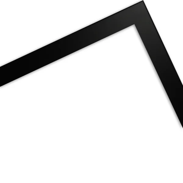 Cadre en bois Koudou 10x10 cm | noir | verre standard (2 mm)