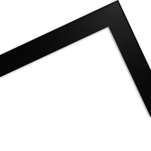 Holz Bilderrahmen Mareb 13x18 cm | Schwarz | Antireflexglas mattiert (2 mm)