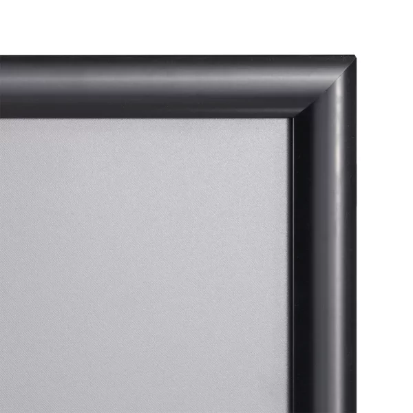 25 mm Klapprahmen Color DIN A4 21x29,7 cm (A4) | schwarz | Kunstglas mattiert (1 mm)