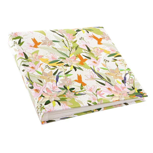 Fotoalbum Royal Lily mit 60 weißen Seiten zum Einkleben, 25x25 cm 25x25 cm (60 Seiten) | weiß