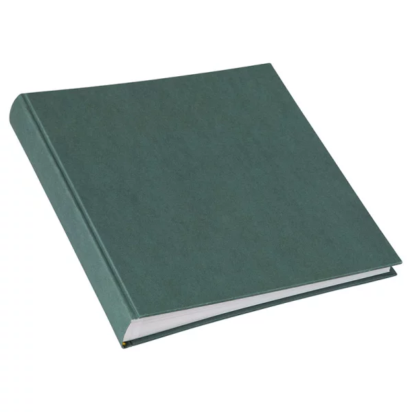 Fotoalbum aus Hanf mit 60 weißen Seiten zum Einkleben, 25x25 cm 25x25 cm (60 Seiten) | Midnight Green