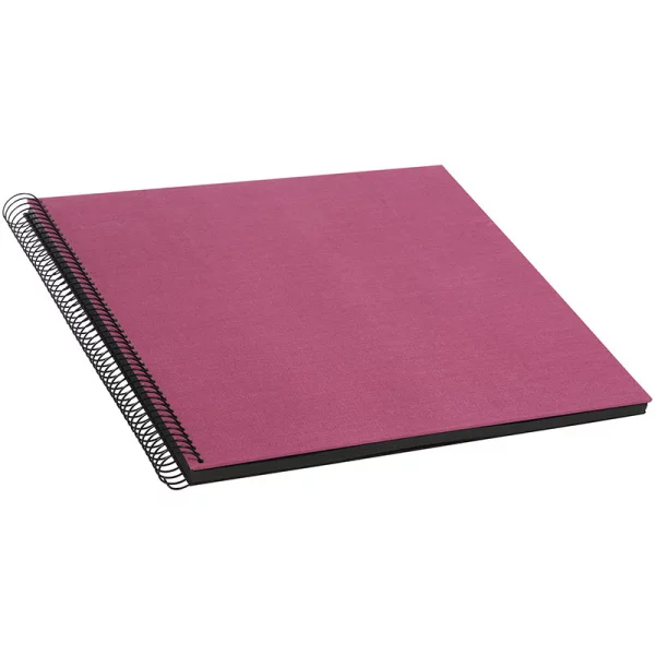 Spiralalbum Bella Vista - 40 schwarze Seiten zum Einkleben (35x30 cm) 35x30 cm (40 Seiten) | fuchsia