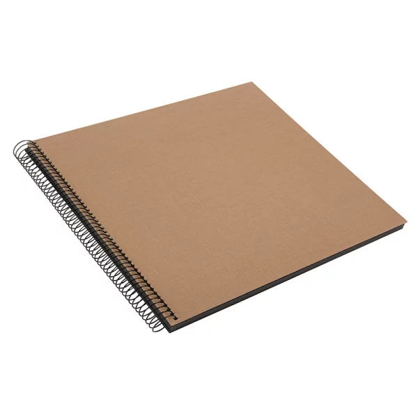 Spiralalbum Bella Vista - 40 schwarze Seiten zum Einkleben (35x30 cm) 35x30 cm (40 Seiten) | haselnuss