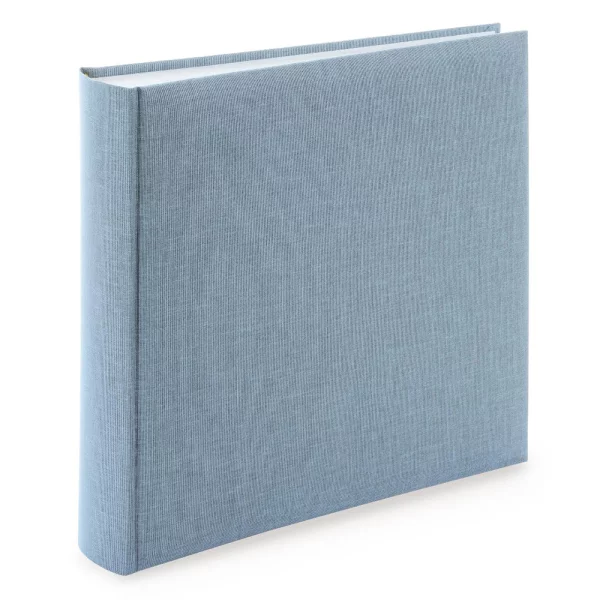 Fotoalbum Summertime Trend mit 100 weißen Seiten zum Einkleben, 30x31 cm 30x31 cm (100 Seiten) | blau-grau