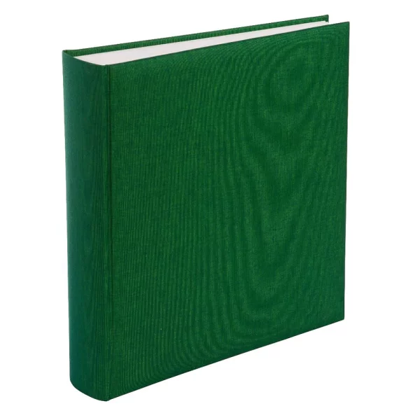 Fotoalbum Summertime Trend mit 100 weißen Seiten zum Einkleben, 30x31 cm 35x36 cm (100 Seiten) | dunkelgrün