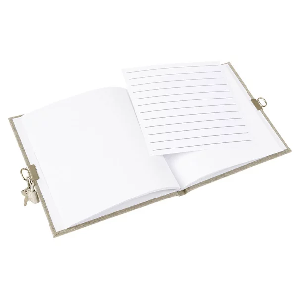 Tagebuch Summertime - 96 weiße Seiten (16,5x16,5 cm) 16,5x16,5 cm (96 Seiten) | beige