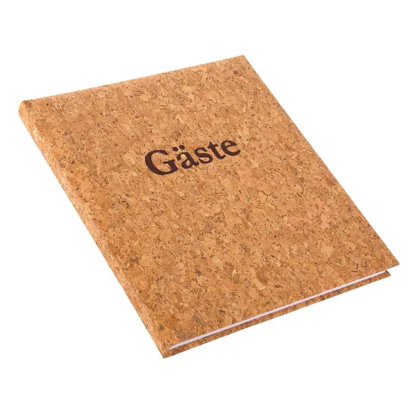 Gästebuch Kork mit 176 weißen Seiten, 23x25 cm 23x25 cm (176 Seiten)