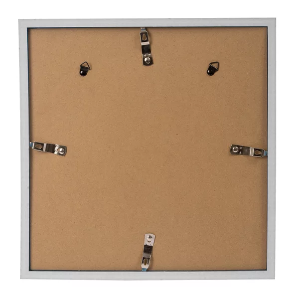 Kunststoff-Bilderrahmen Cosea mit Passepartout 30x30 cm (18x18 cm) | grau | Normalglas (2 mm)