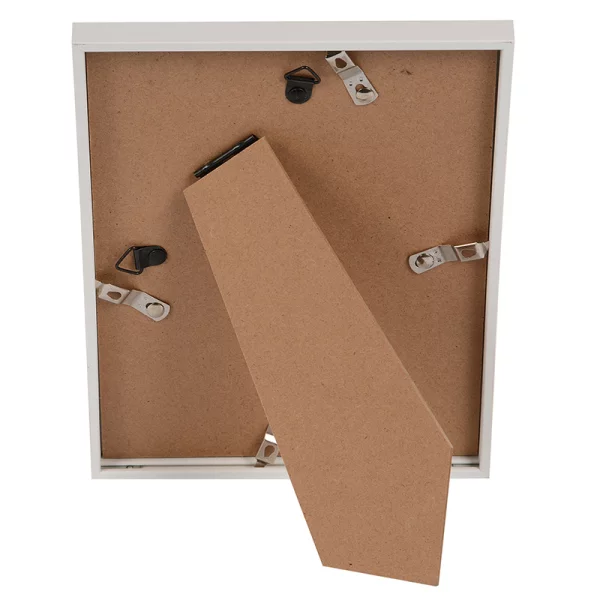 Kunststoff Bilderrahmen Puro mit Passepartout 10x15 cm (6x9 cm) | weiß | Normalglas (2 mm)