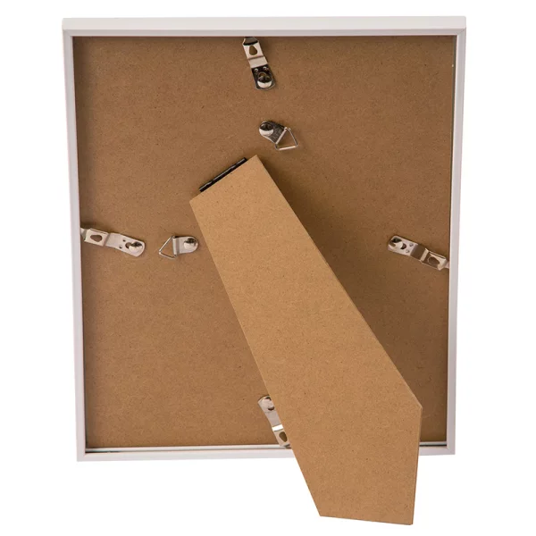 Kunststoff Bilderrahmen Puro mit Passepartout 18x24 cm (13x18 cm) | weiß | Normalglas (2 mm)