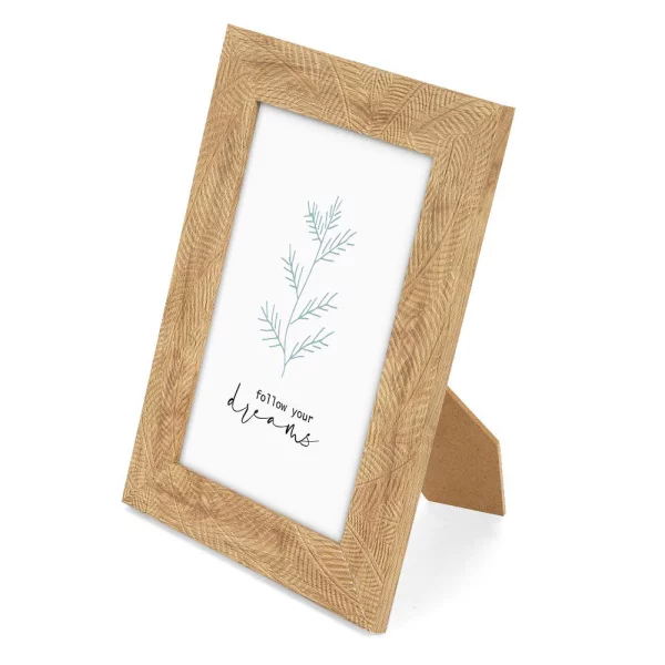 Kunststoff-Fotorahmen Florina 15x20 cm | Braun | Normalglas (2 mm)